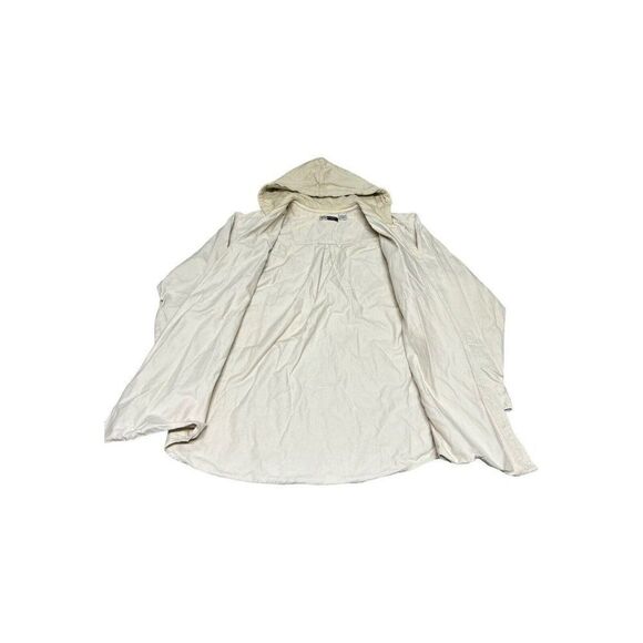 W.R. Gass Men's Vintage Cream Lightweight Button Up Hooded Jacket Size Large - Picture 3 of 8